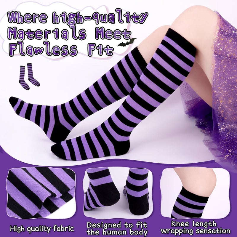 Lainlight Store Knee High Socks for Women Casual Tube Knee Socks Elasticity Long Stockings Halloween Accessories - Image 4